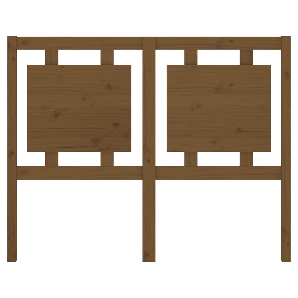 Tăblie de pat, maro miere, 125,5x4x100 cm, lemn masiv de pin GartenMobel Dekor