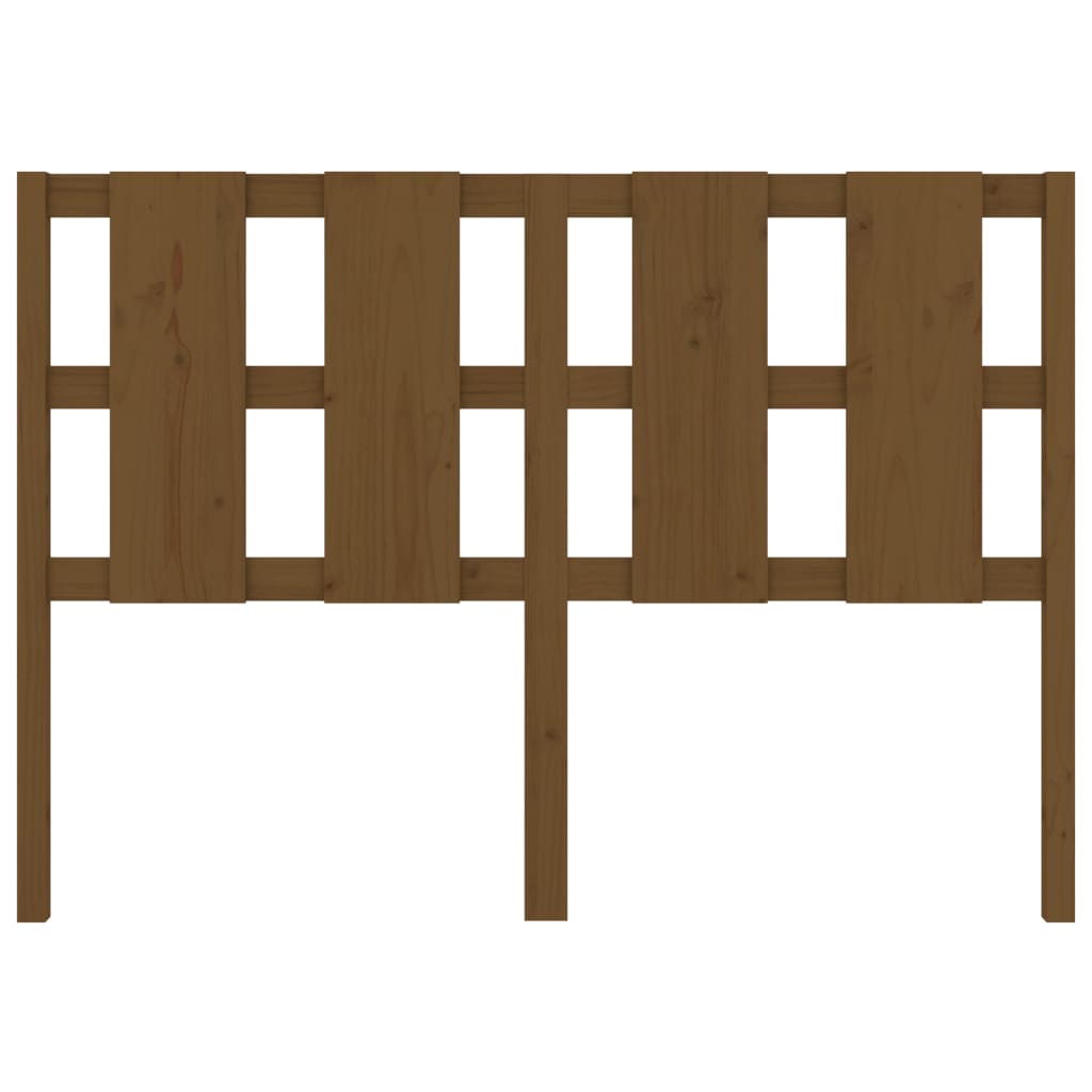 Tăblie de pat, maro miere, 125,5x4x100 cm, lemn masiv de pin GartenMobel Dekor