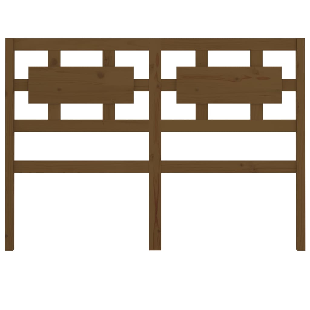 Tăblie de pat, maro miere, 125,5x4x100 cm, lemn masiv de pin GartenMobel Dekor