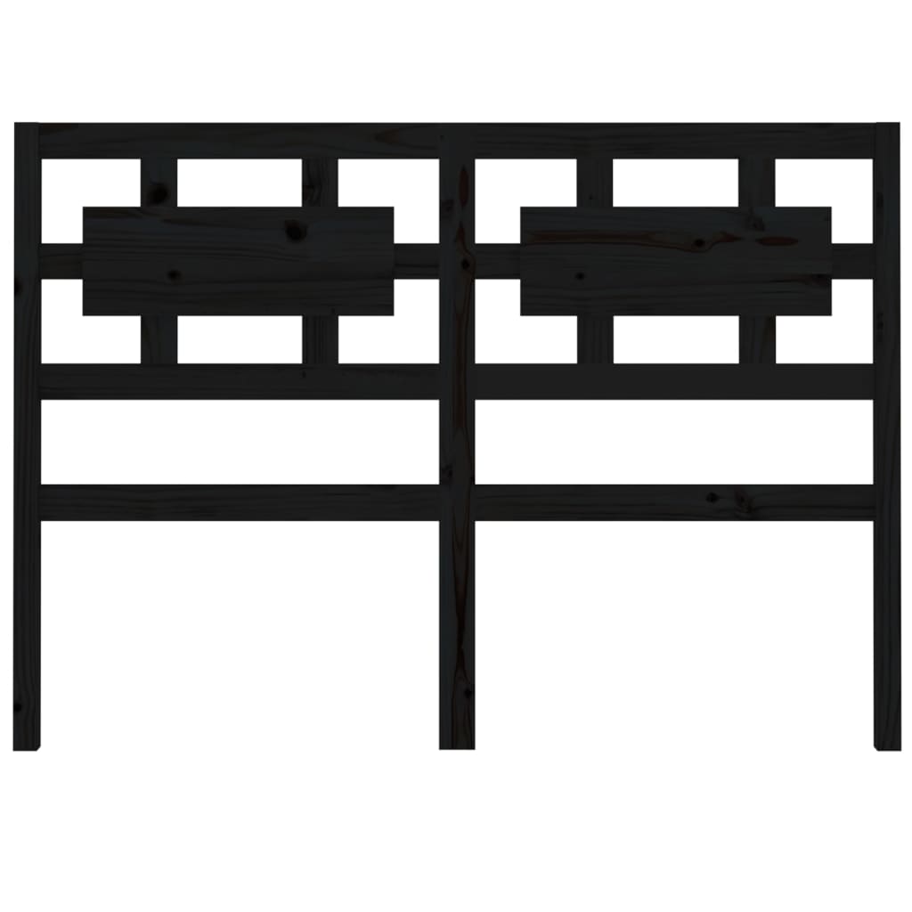 Tăblie de pat, negru, 165,5x4x100 cm, lemn masiv de pin GartenMobel Dekor