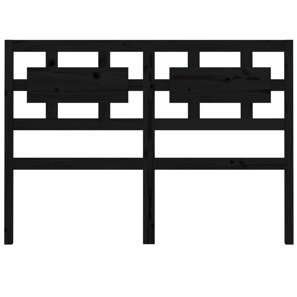 Tăblie de pat, negru, 205,5x4x100 cm, lemn masiv de pin GartenMobel Dekor