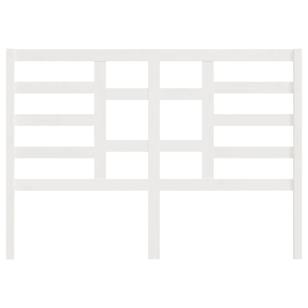 Tăblie de pat, alb, 126x4x104 cm, lemn masiv de pin GartenMobel Dekor