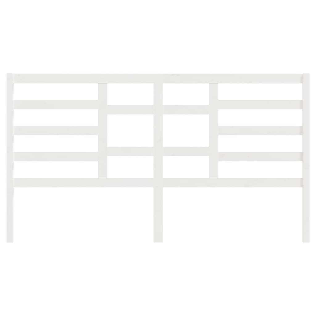 Tăblie de pat, alb, 186x4x104 cm, lemn masiv de pin GartenMobel Dekor