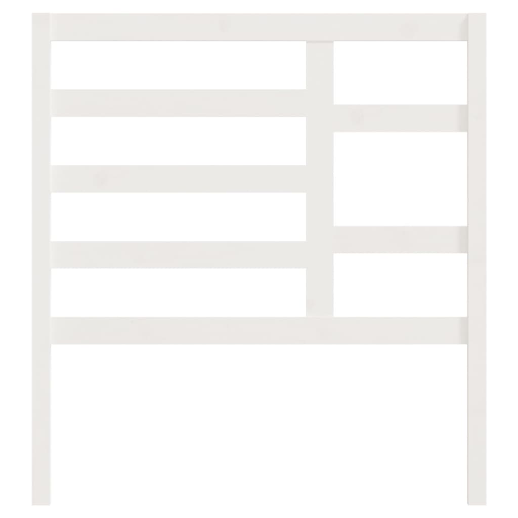 Tăblie de pat, alb, 96x4x104 cm, lemn masiv de pin GartenMobel Dekor