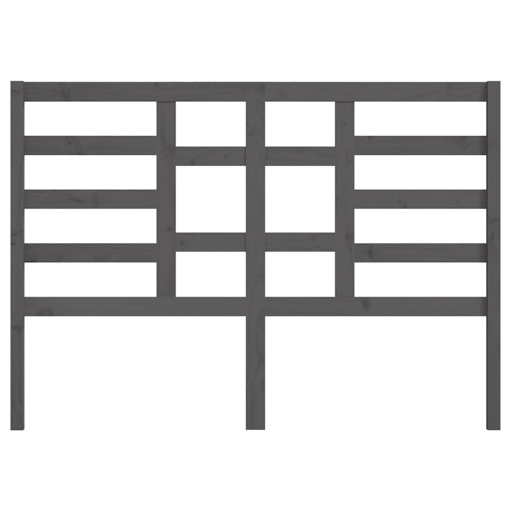 Tăblie de pat, gri, 126x4x104 cm, lemn masiv de pin GartenMobel Dekor