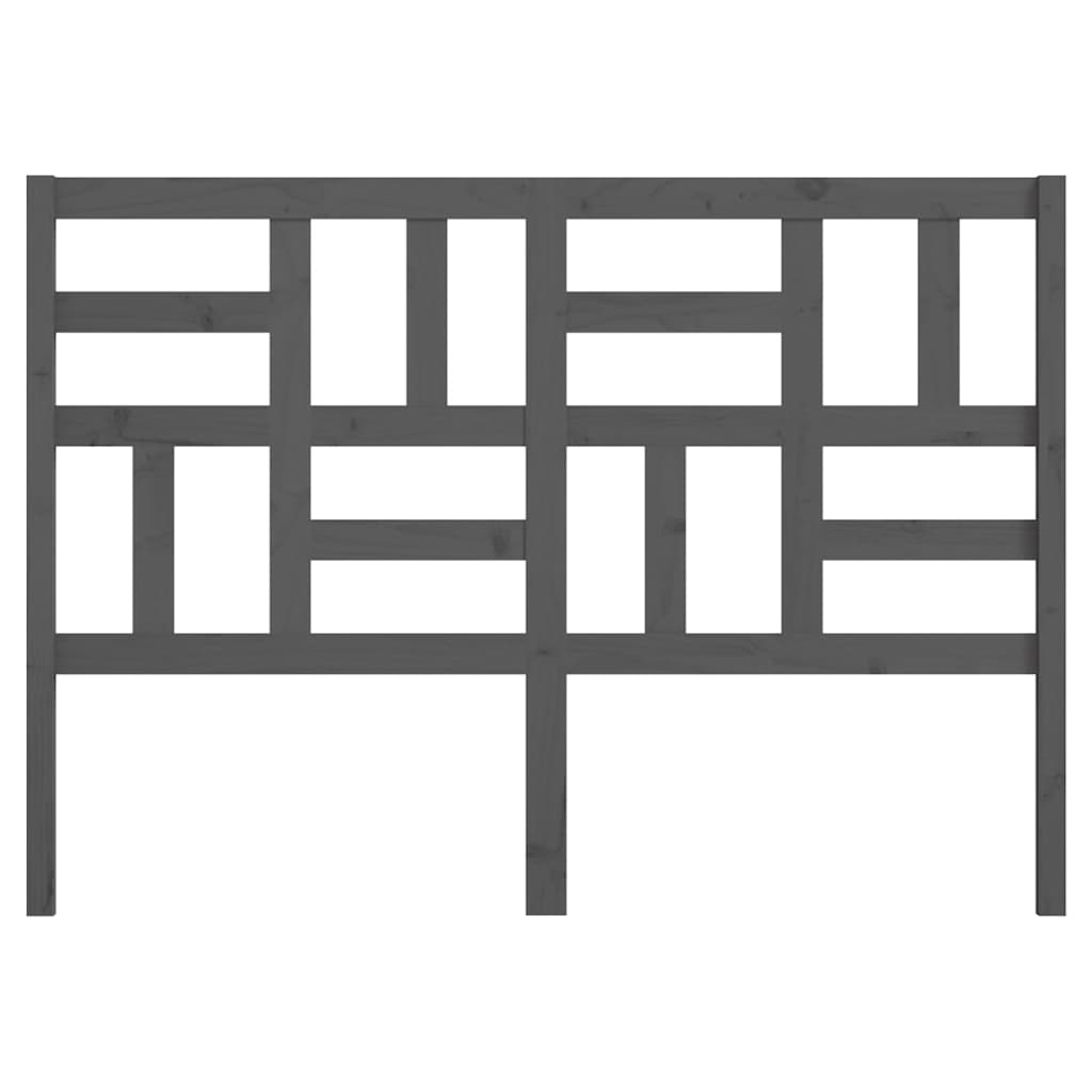 Tăblie de pat, gri, 126x4x104 cm, lemn masiv de pin GartenMobel Dekor