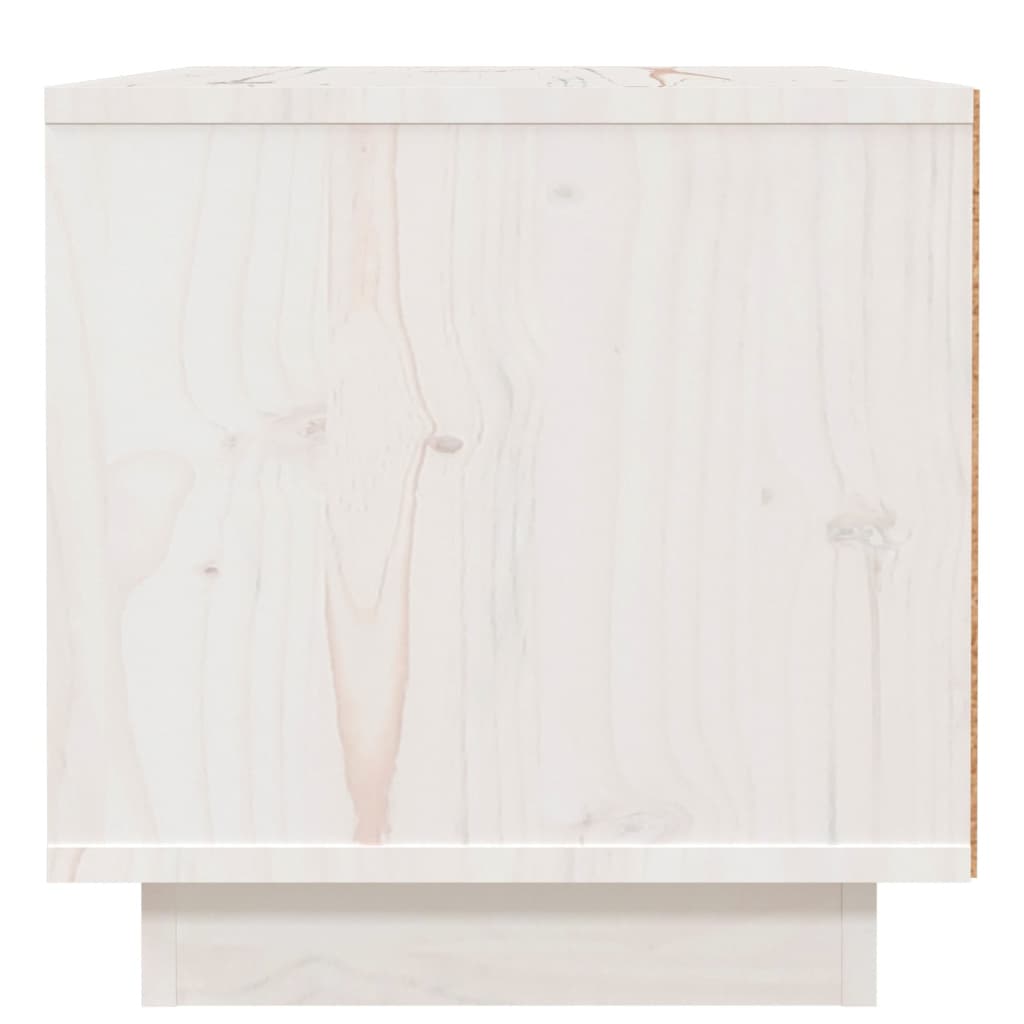 Noptiere, 2 buc., alb, 40x34x35 cm, lemn masiv de pin GartenMobel Dekor
