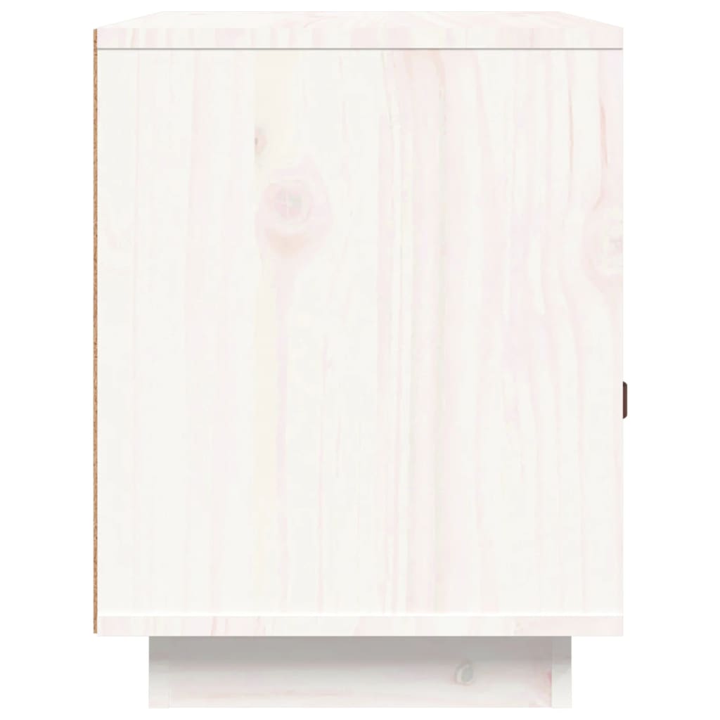 Noptiere, 2 buc., alb, 40x34x45 cm, lemn masiv de pin GartenMobel Dekor