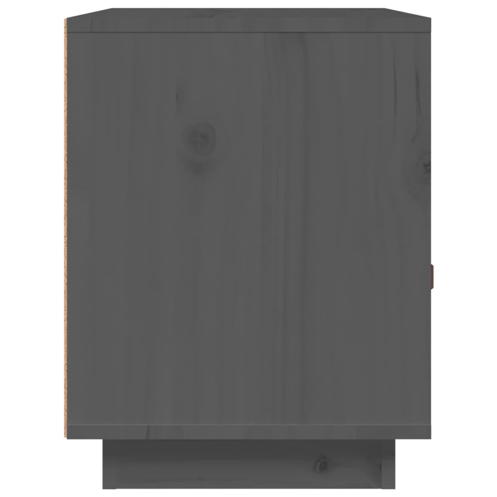 Noptiere, 2 buc., gri, 40x34x45 cm, lemn masiv de pin GartenMobel Dekor