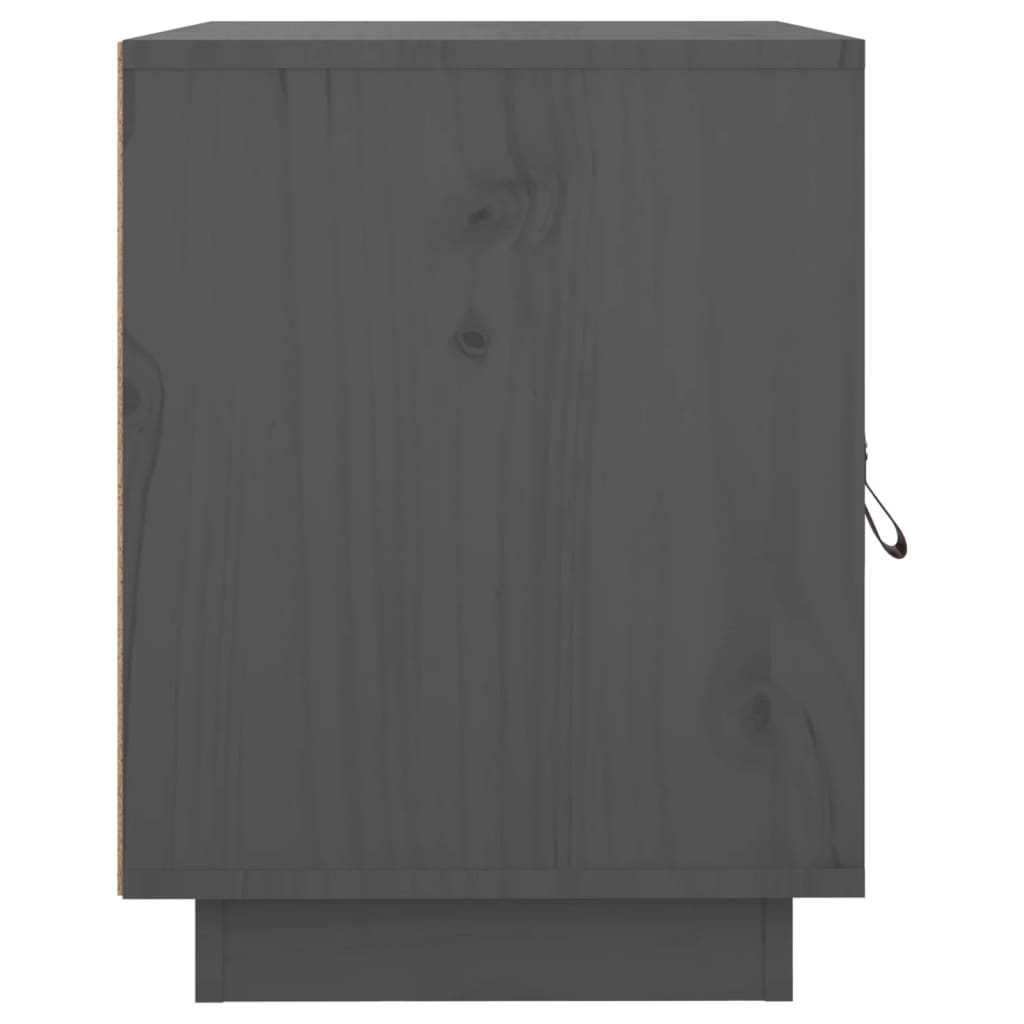 Noptiere, 2 buc., gri, 40x34x45 cm, lemn masiv de pin GartenMobel Dekor