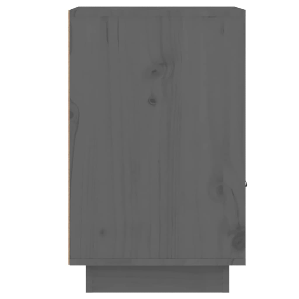Noptiere, 2 buc., gri, 40x34x55 cm, lemn masiv de pin GartenMobel Dekor