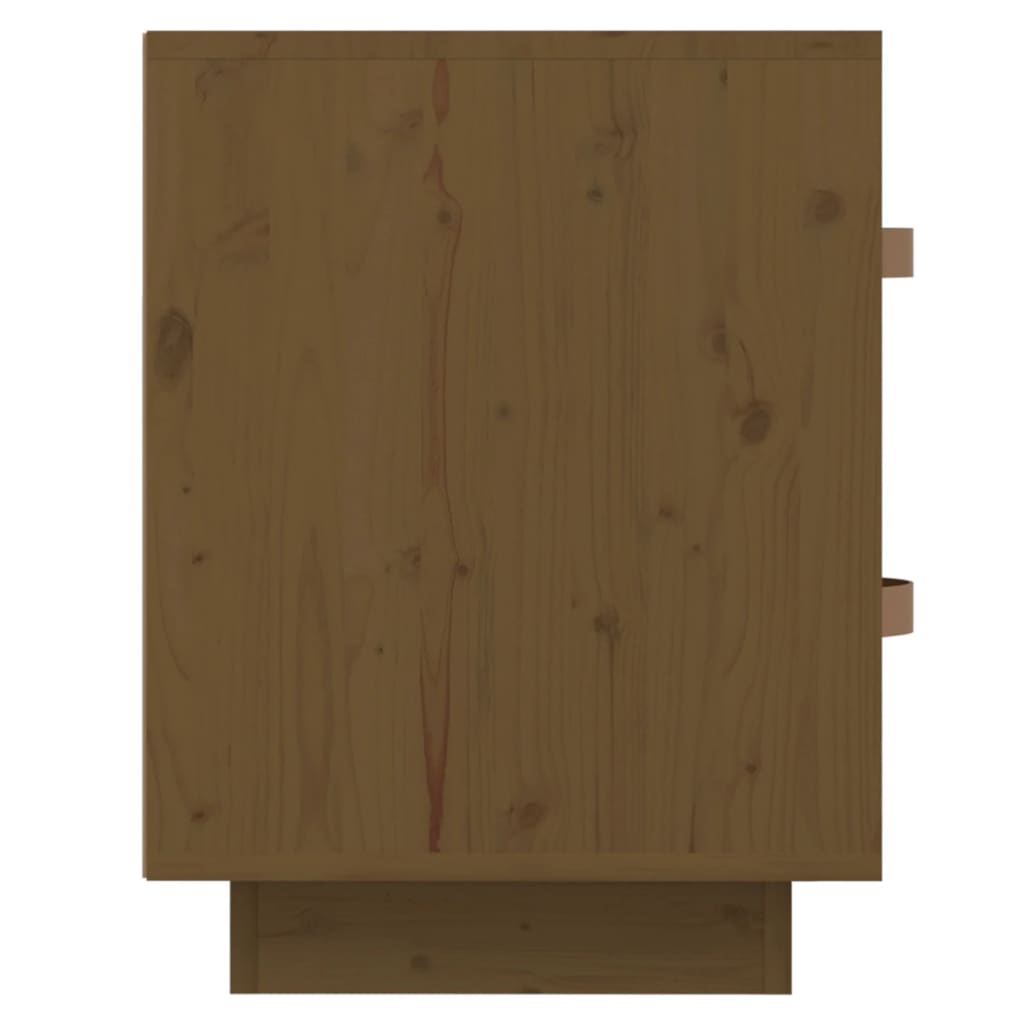 Noptiere, 2 buc., maro miere, 40x34x45 cm, lemn masiv de pin GartenMobel Dekor