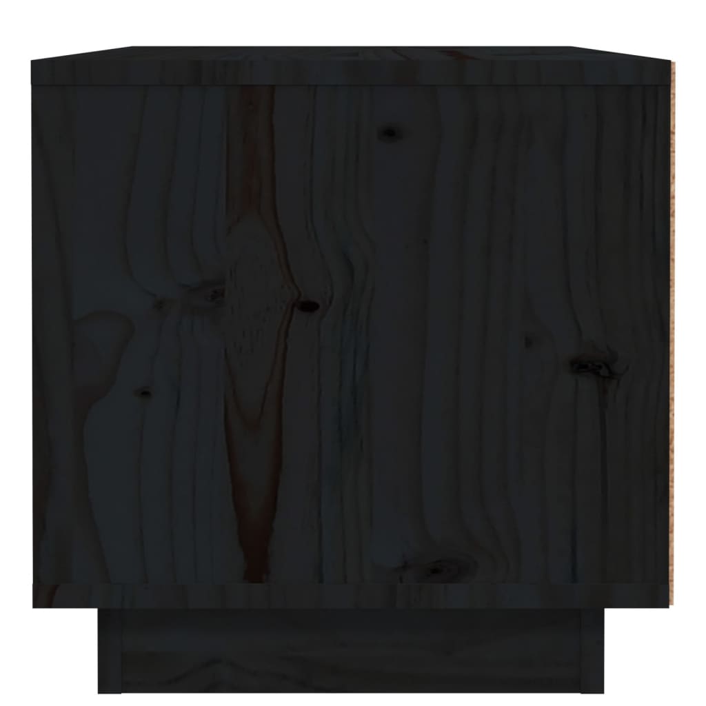 Noptiere, 2 buc., negru, 40x34x35 cm, lemn masiv de pin GartenMobel Dekor