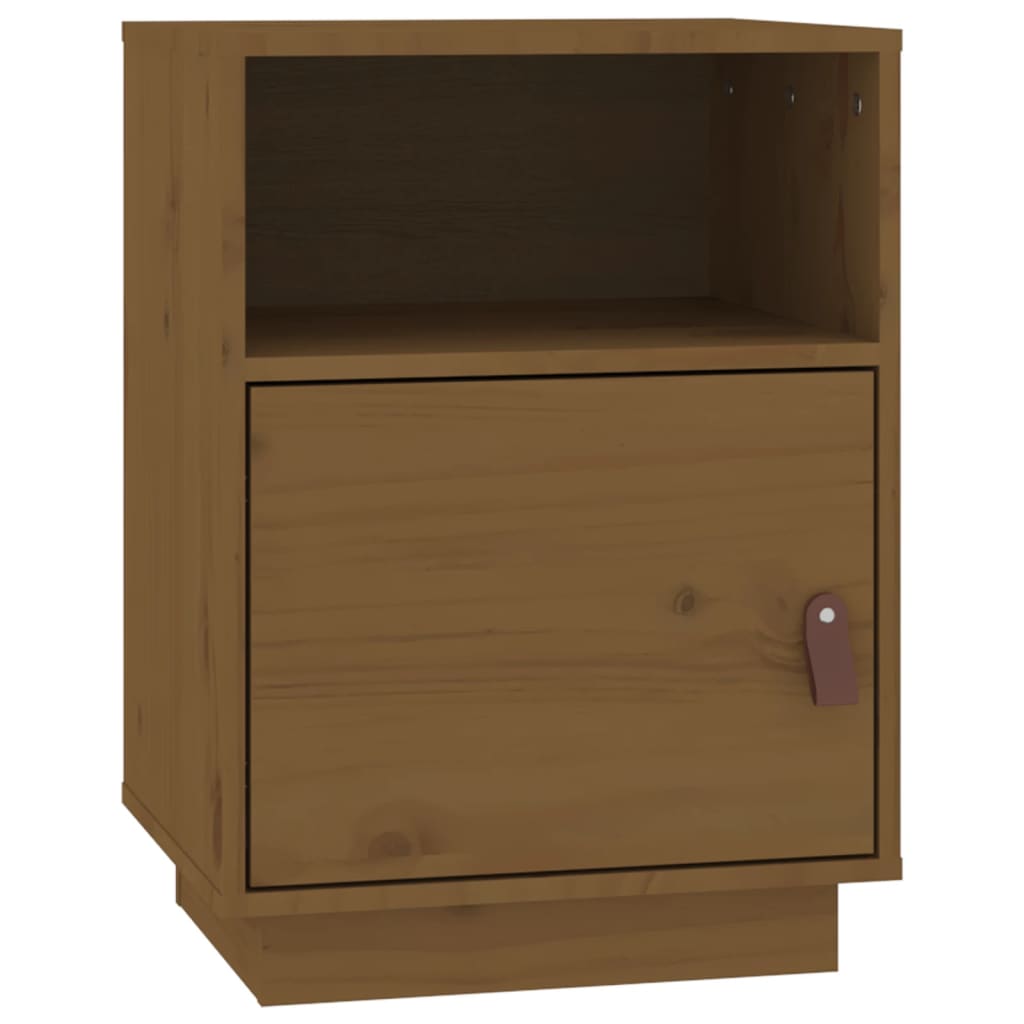 Noptiere, 2 buc, maro miere, 40x34x55 cm, lemn masiv de pin GartenMobel Dekor