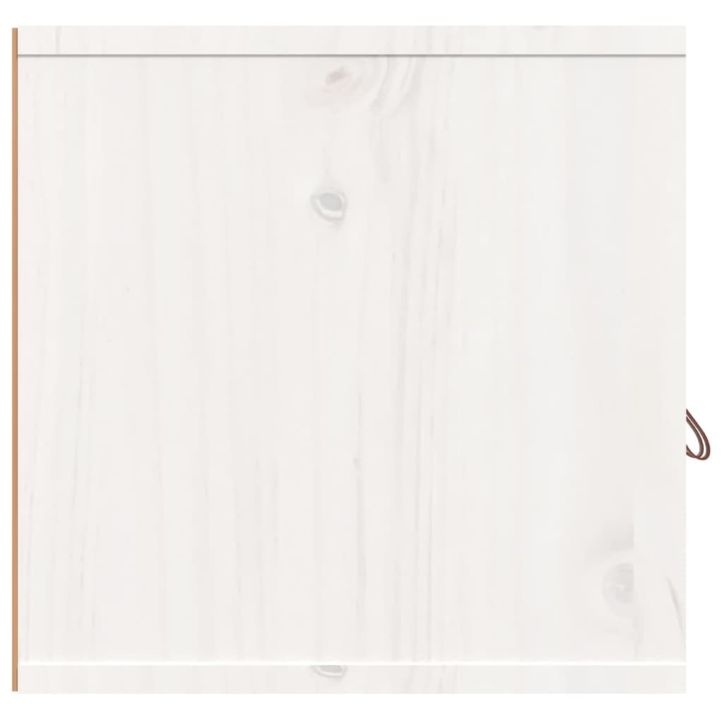 Dulap de perete, alb, 80x30x30 cm, lemn masiv de pin GartenMobel Dekor