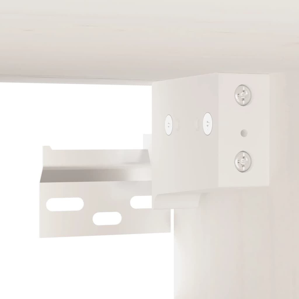 Dulap de perete, alb, 80x30x30 cm, lemn masiv de pin GartenMobel Dekor