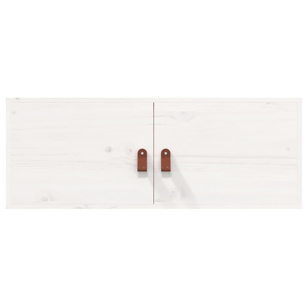 Dulap de perete, alb, 80x30x30 cm, lemn masiv de pin GartenMobel Dekor