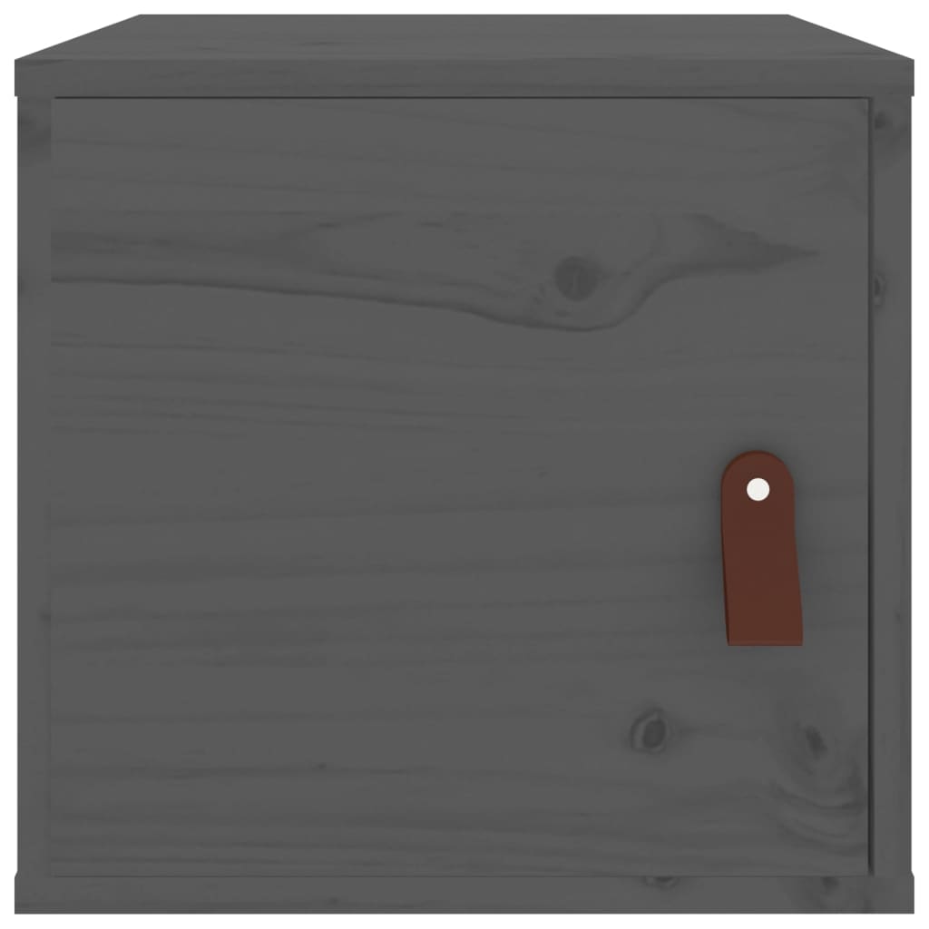 Dulapuri de perete, 2 buc., gri, 31,5x30x30 cm, lemn masiv pin GartenMobel Dekor