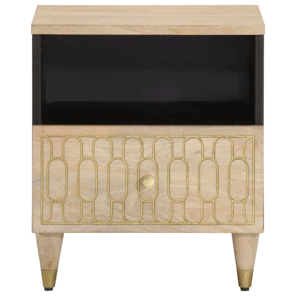 Noptiere, 2 buc., 40x33x46 cm, lemn masiv de acacia GartenMobel Dekor