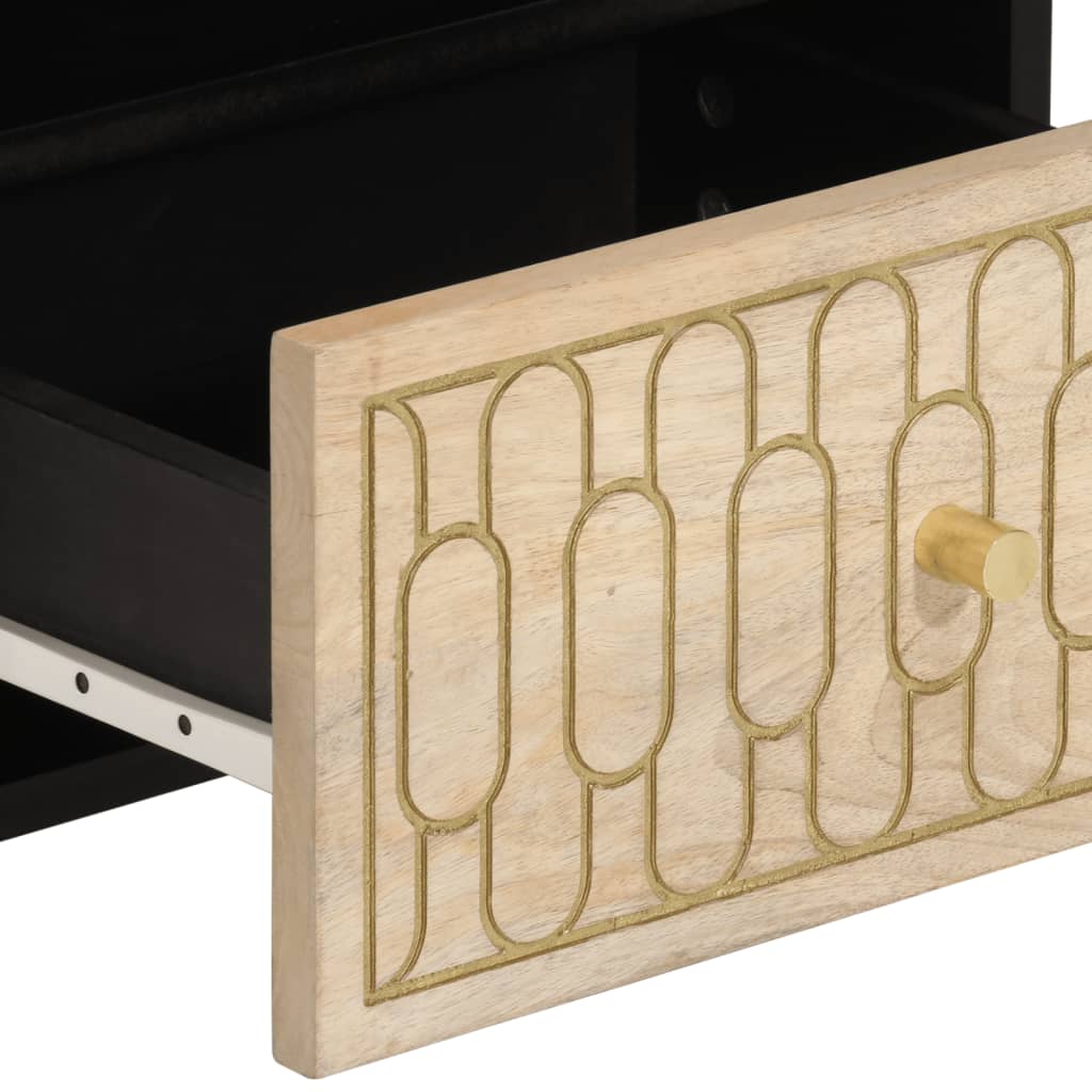 Noptiere, 2 buc., 40x33x46 cm, lemn masiv de acacia GartenMobel Dekor