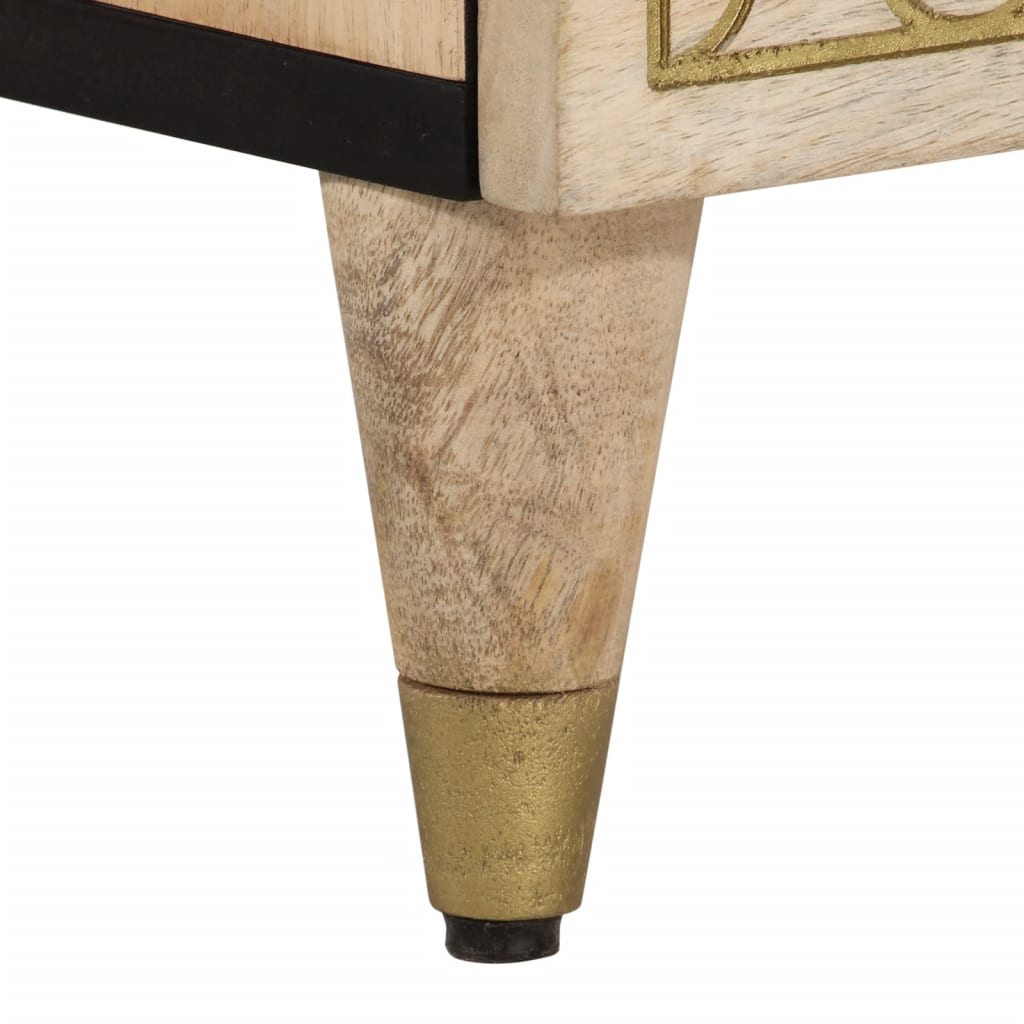 Noptiere, 2 buc., 40x33x46 cm, lemn masiv de acacia GartenMobel Dekor