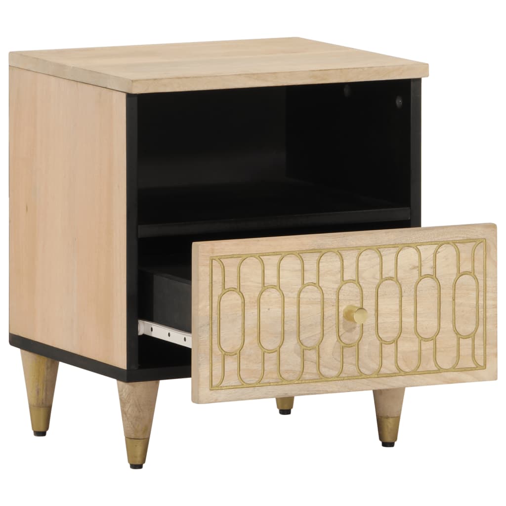 Noptiere, 2 buc., 40x33x46 cm, lemn masiv de acacia GartenMobel Dekor