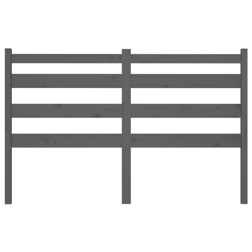 Tăblie de pat, gri, 186x4x100 cm, lemn masiv de pin GartenMobel Dekor