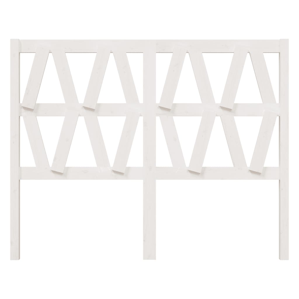 Tăblie de pat, alb, 146x4x100 cm, lemn masiv de pin GartenMobel Dekor