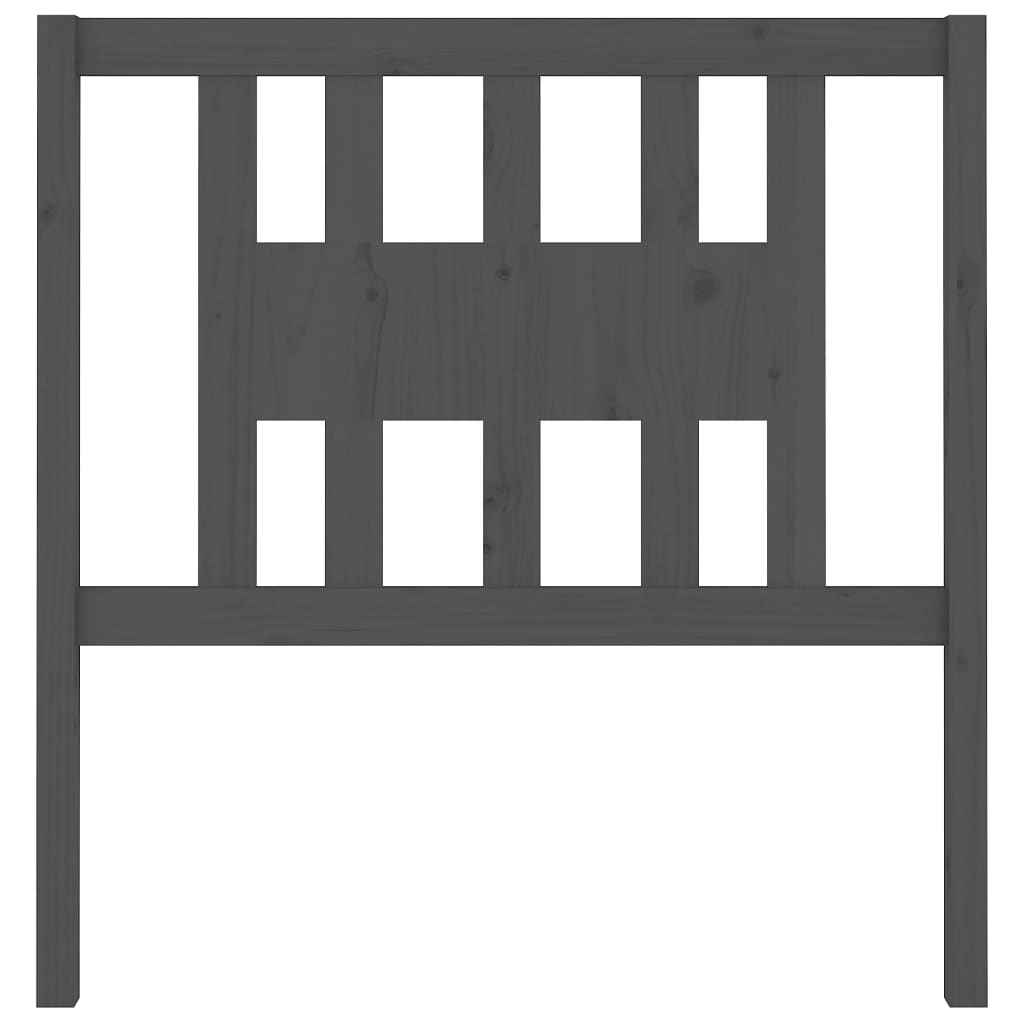 Tăblie de pat, gri, 106x4x100 cm, lemn masiv de pin GartenMobel Dekor