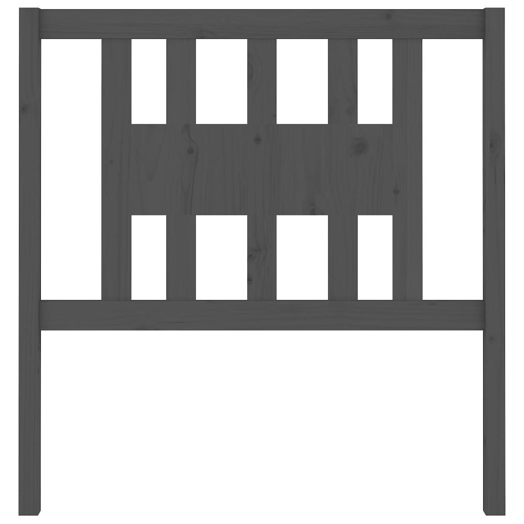 Tăblie de pat, gri, 96x4x100 cm, lemn masiv de pin GartenMobel Dekor