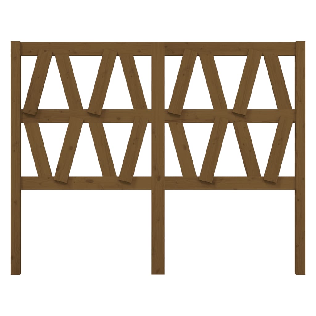 Tăblie de pat, maro miere, 126x4x100 cm, lemn masiv de pin GartenMobel Dekor