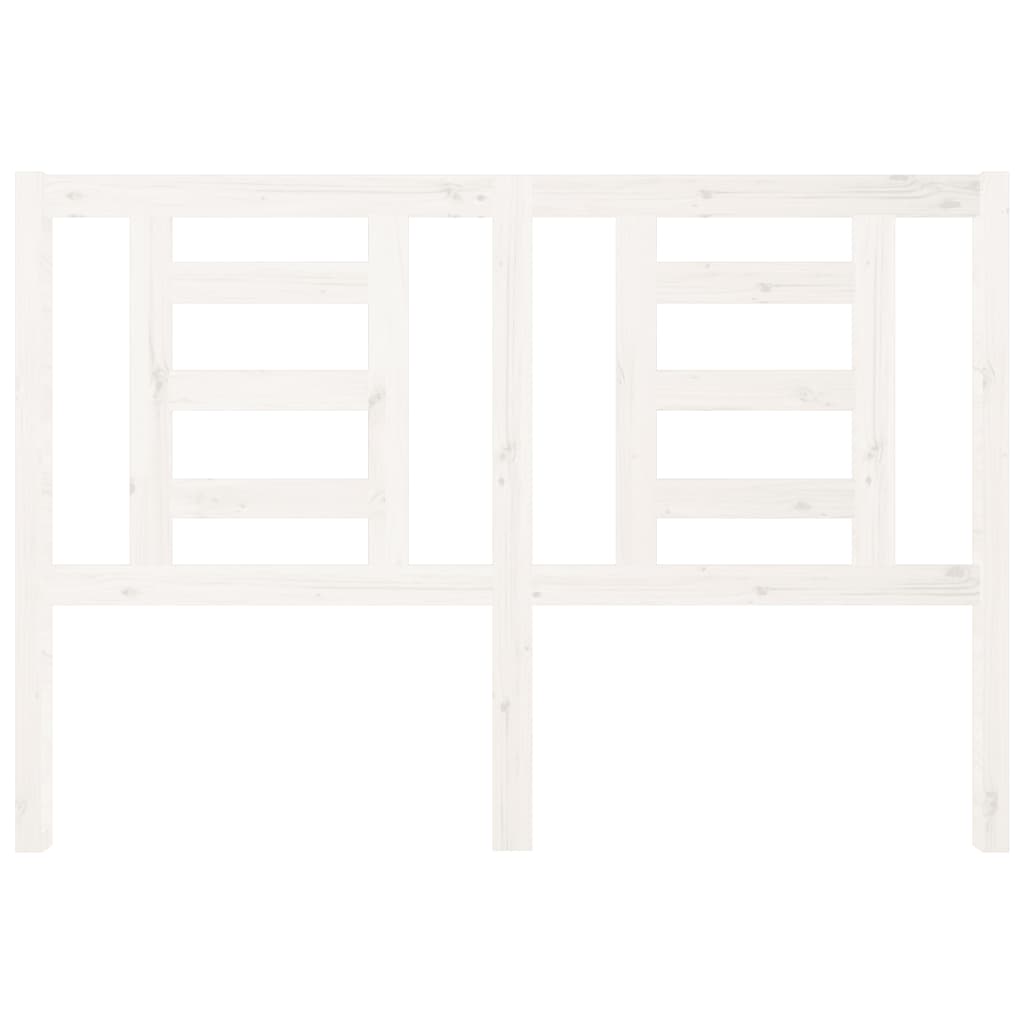 Tăblie de pat, alb, 126x4x100 cm, lemn masiv de pin GartenMobel Dekor