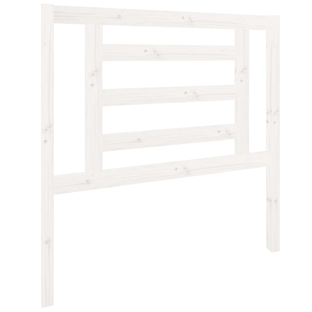 Tăblie de pat, alb, 96x4x100 cm, lemn masiv de pin GartenMobel Dekor