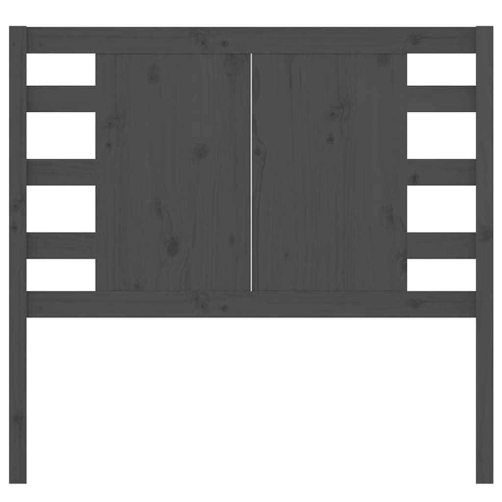 Tăblie de pat, gri, 106x4x100 cm, lemn masiv de pin GartenMobel Dekor