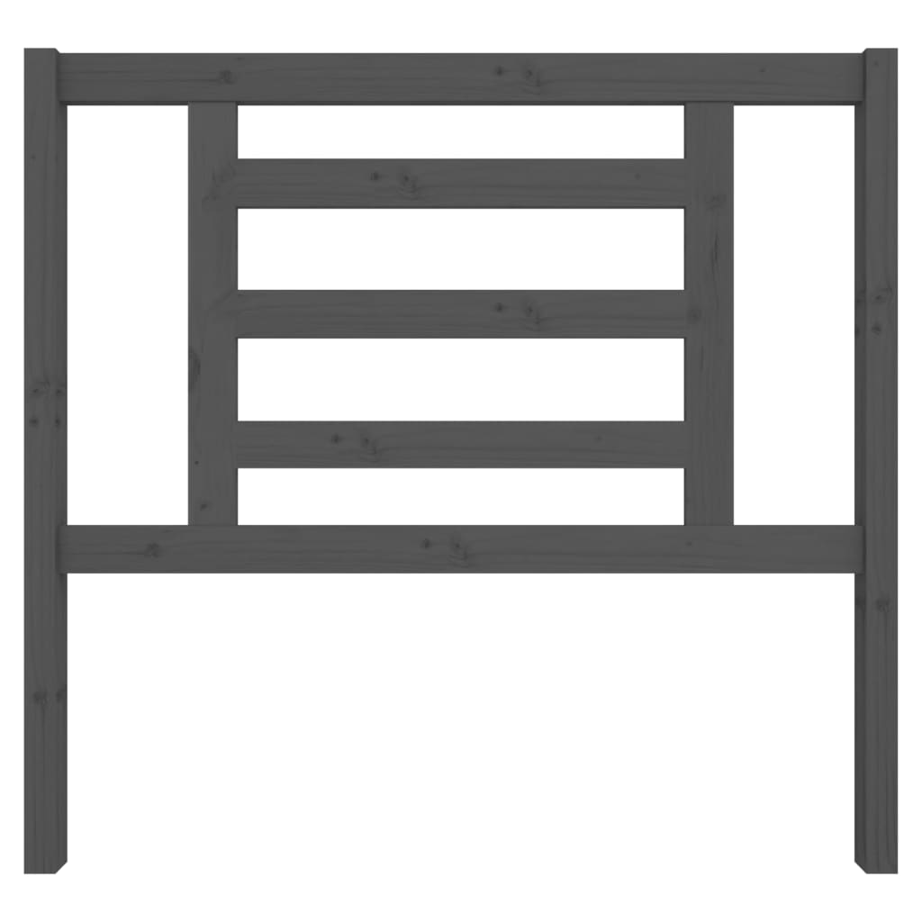 Tăblie de pat, gri, 106x4x100 cm, lemn masiv de pin GartenMobel Dekor