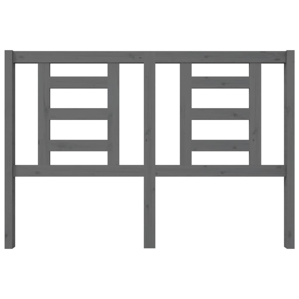 Tăblie de pat, gri, 146x4x100 cm, lemn masiv de pin GartenMobel Dekor