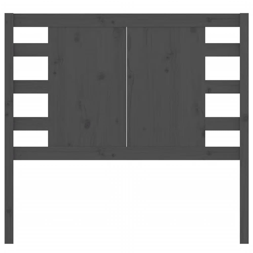 Tăblie de pat, gri, 96x4x100 cm, lemn masiv de pin GartenMobel Dekor