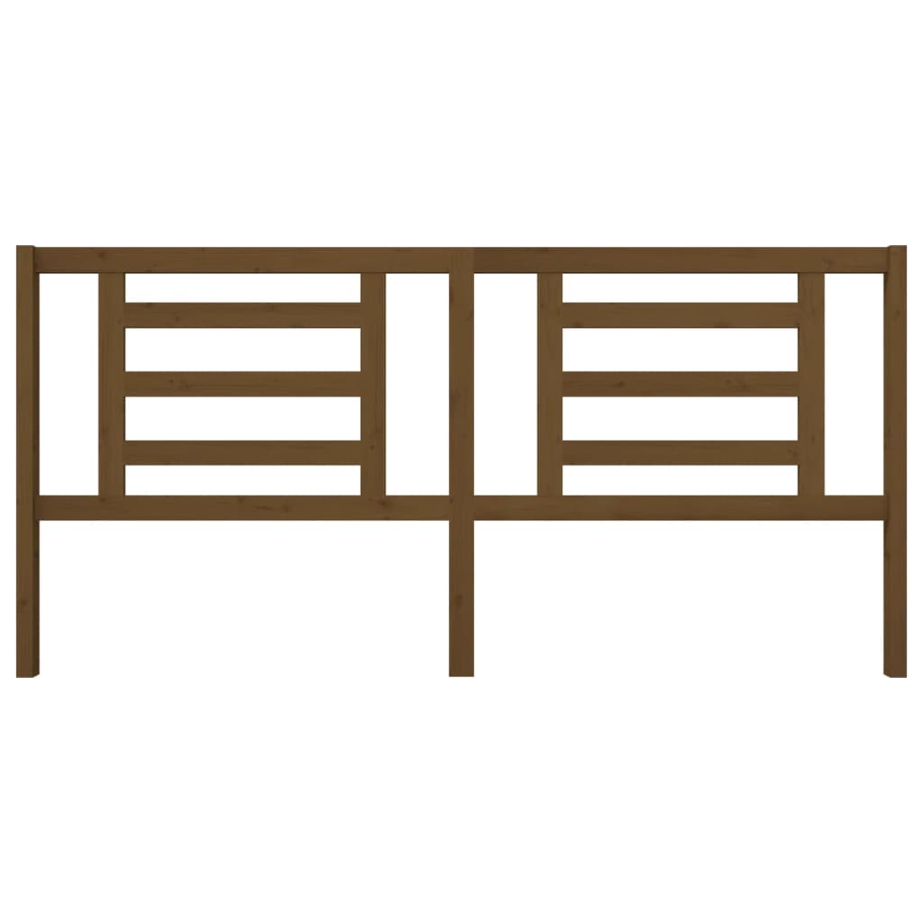 Tăblie de pat, maro miere, 206x4x100 cm, lemn masiv de pin GartenMobel Dekor