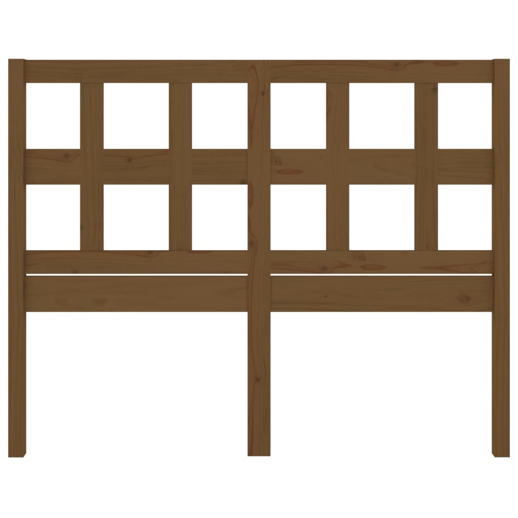 Tăblie de pat, maro miere, 125,5x4x100 cm, lemn masiv de pin GartenMobel Dekor