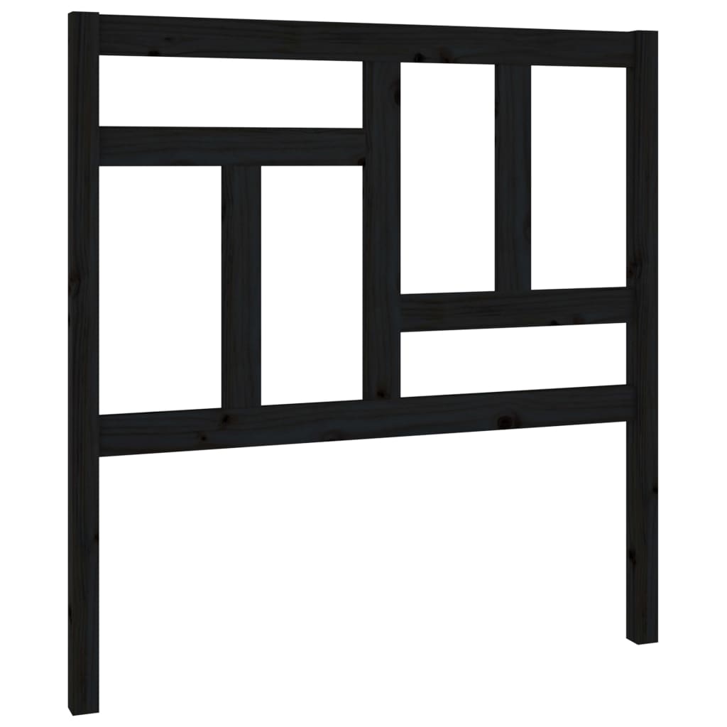 Tăblie de pat, negru, 95,5x4x100 cm, lemn masiv de pin GartenMobel Dekor