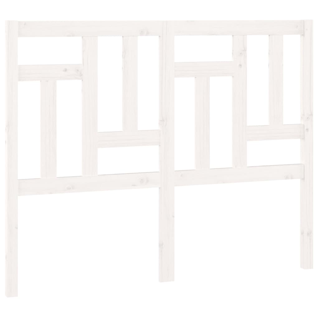Tăblie de pat, alb, 205,5x4x100 cm, lemn masiv de pin GartenMobel Dekor