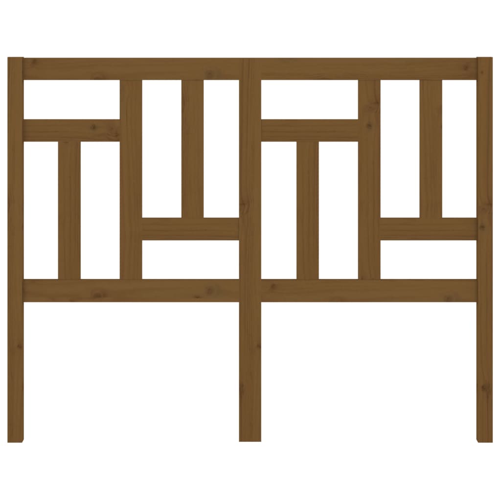 Tăblie de pat, maro miere, 125,5x4x100 cm, lemn masiv de pin GartenMobel Dekor