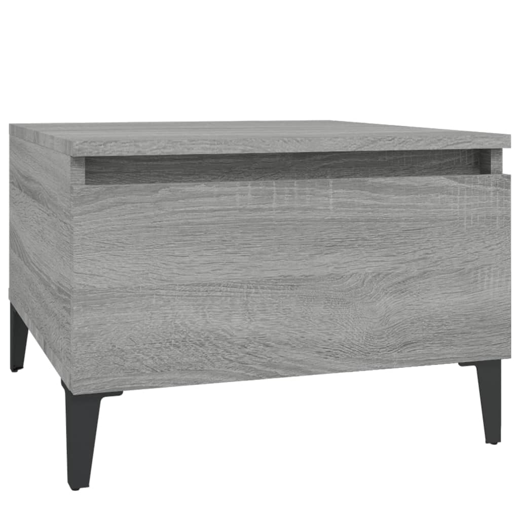 Mese laterale 2 buc. gri sonoma 50x46x35 cm lemn compozit GartenMobel Dekor