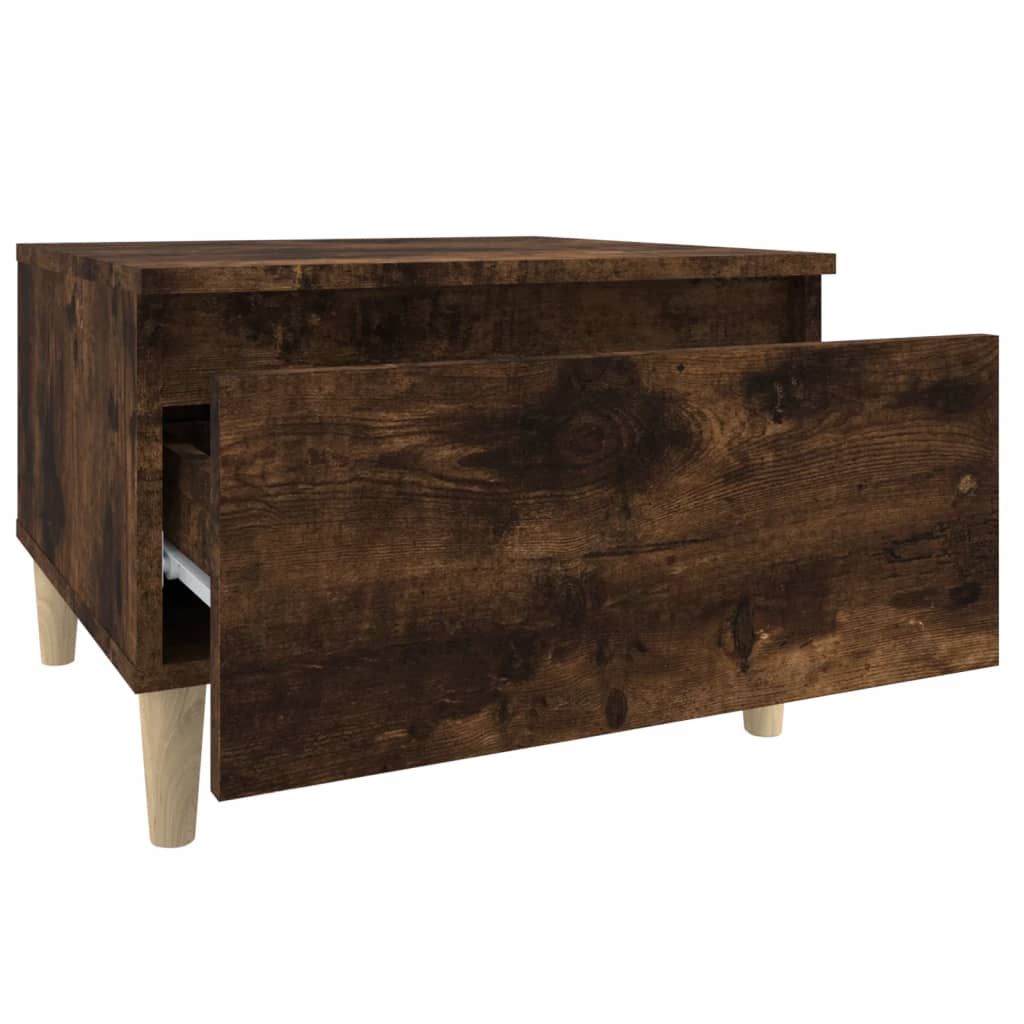 Mese laterale 2 buc. stejar fumuriu 50x46x35 cm lemn compozit GartenMobel Dekor
