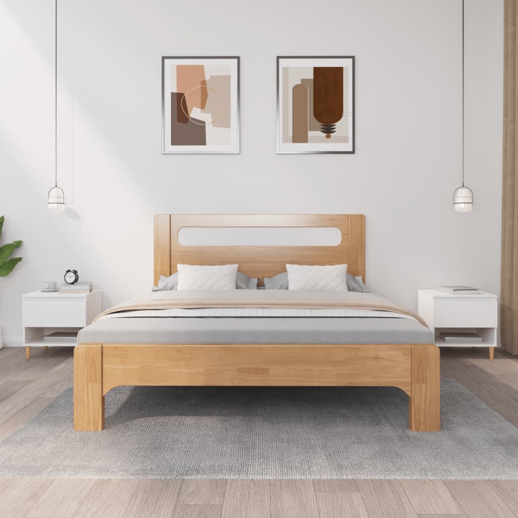 Noptiere, 2 buc., alb, 50x46x50 cm, lemn prelucrat GartenMobel Dekor