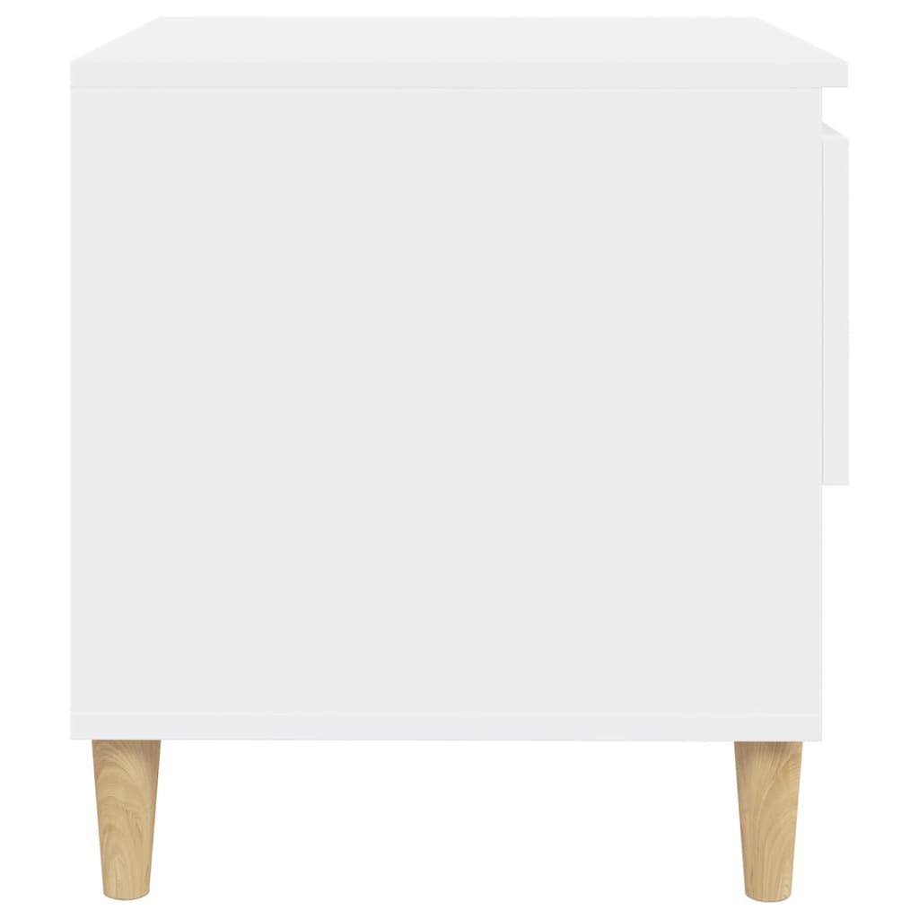 Noptiere, 2 buc., alb, 50x46x50 cm, lemn prelucrat GartenMobel Dekor