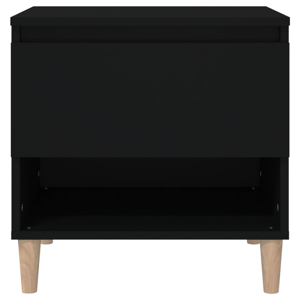 Noptiere, 2 buc., negru, 50x46x50 cm, lemn prelucrat GartenMobel Dekor