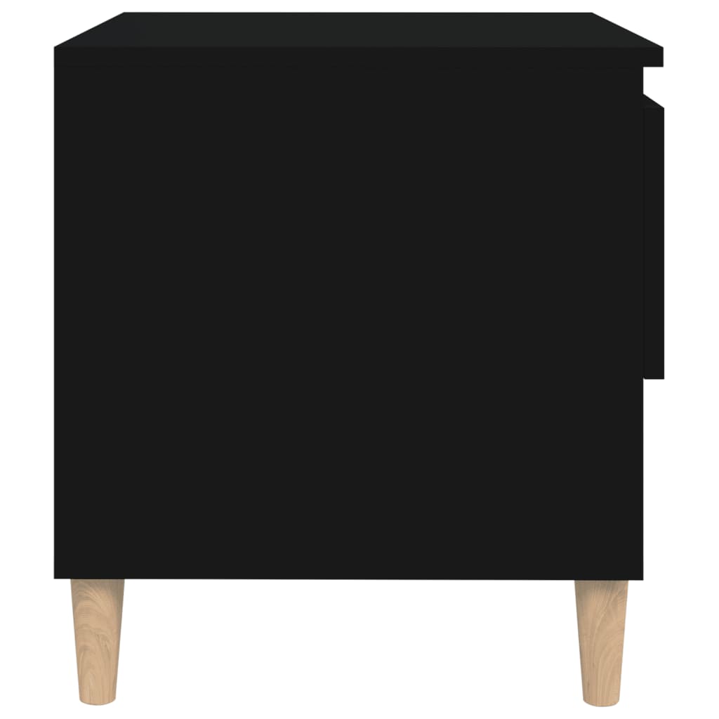 Noptiere, 2 buc., negru, 50x46x50 cm, lemn prelucrat GartenMobel Dekor