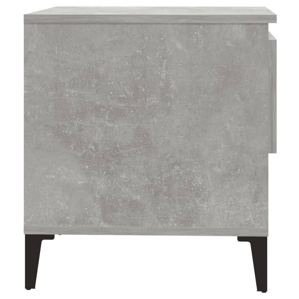 Mese laterale, 2 buc., gri beton, 50x46x50 cm, lemn compozit GartenMobel Dekor