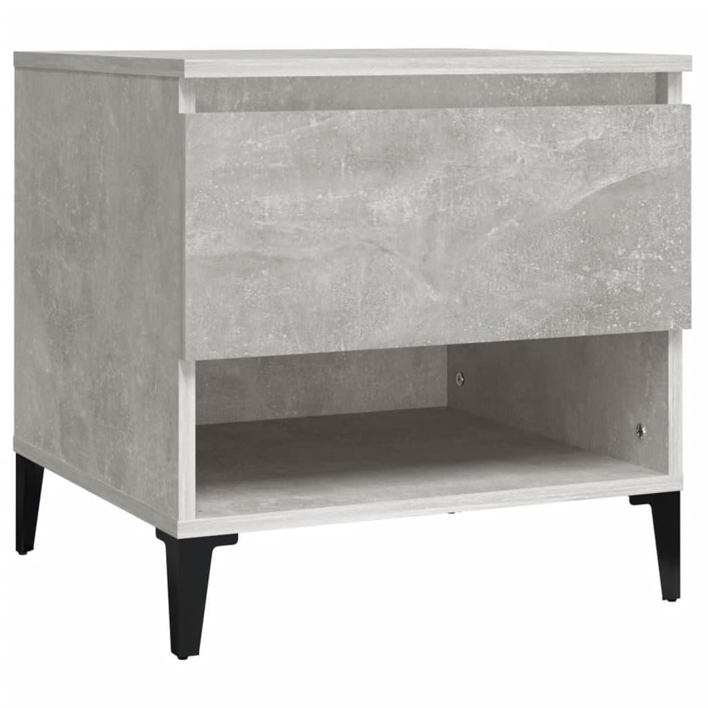 Mese laterale, 2 buc., gri beton, 50x46x50 cm, lemn compozit GartenMobel Dekor